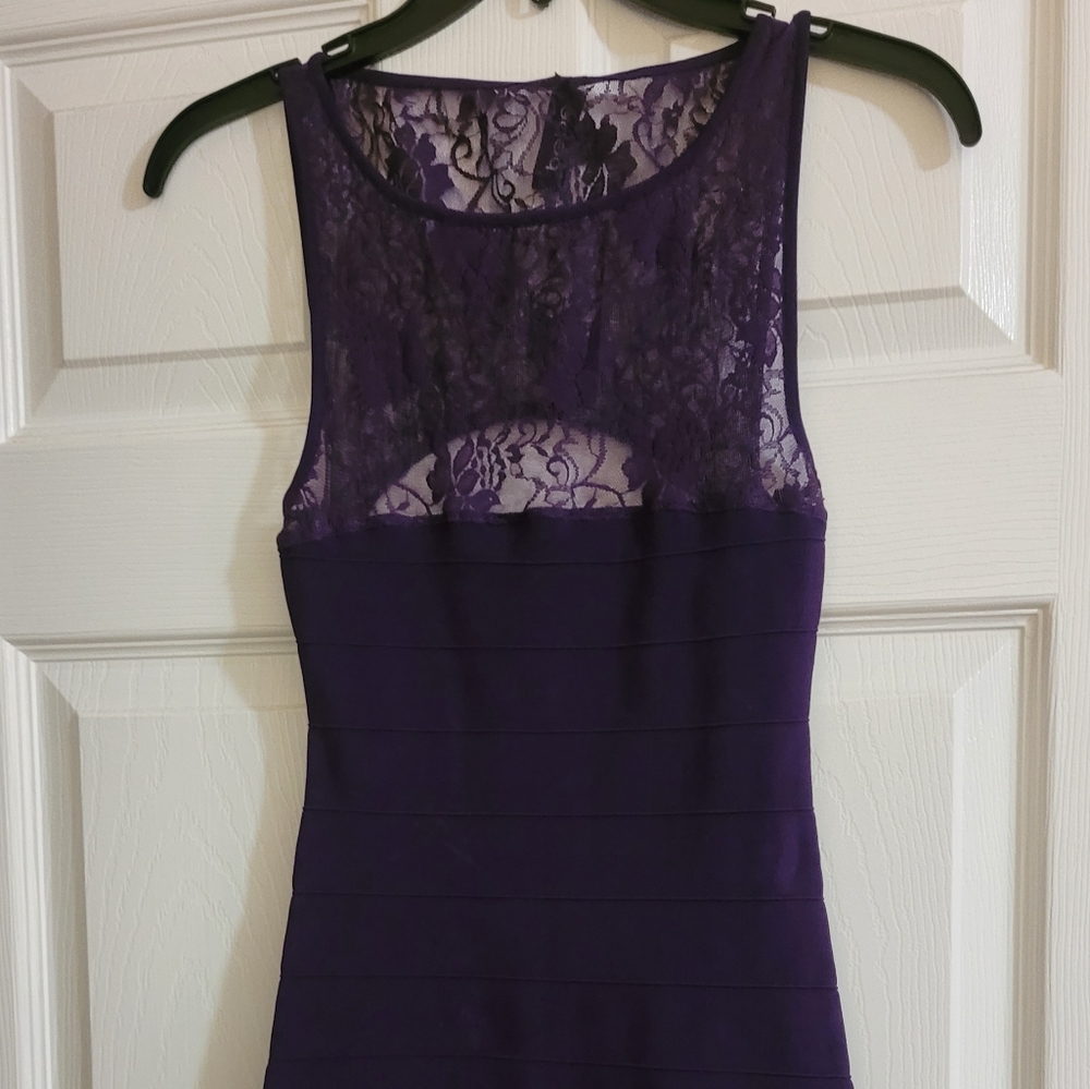 Bebe Bandage and Lace Dress